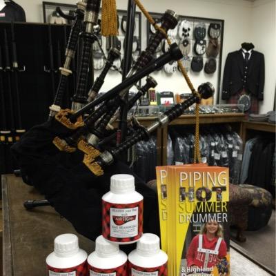One stop shoppnig for everything Scottish... kilts, bagpipes and everything to go with them!