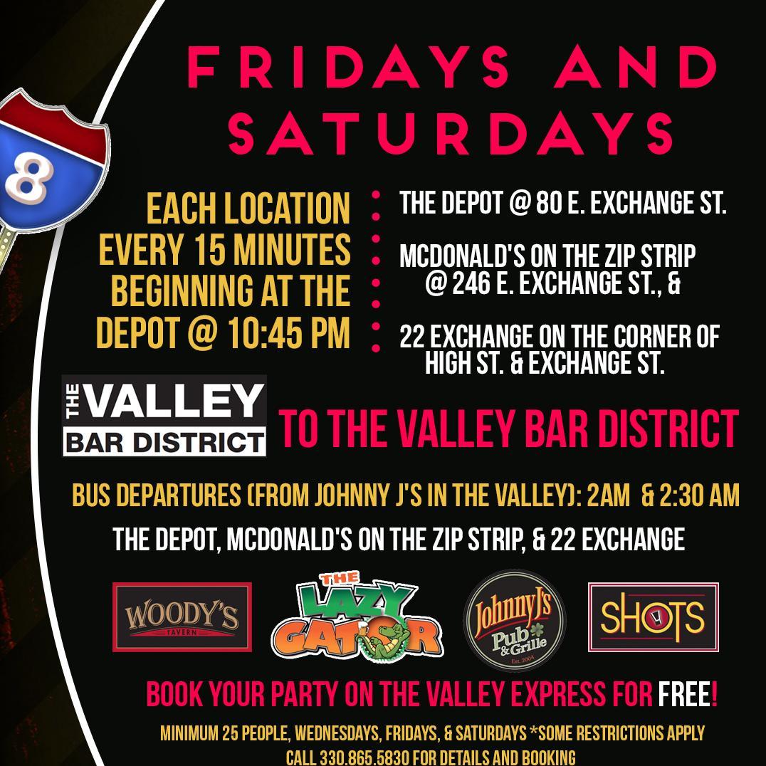 Follow us for drink specials and free giveaways! Akron's hottest bar district!