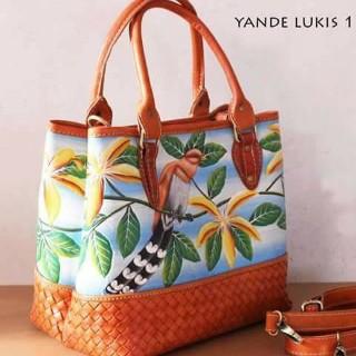 jual tas n sandal ukir lukis
