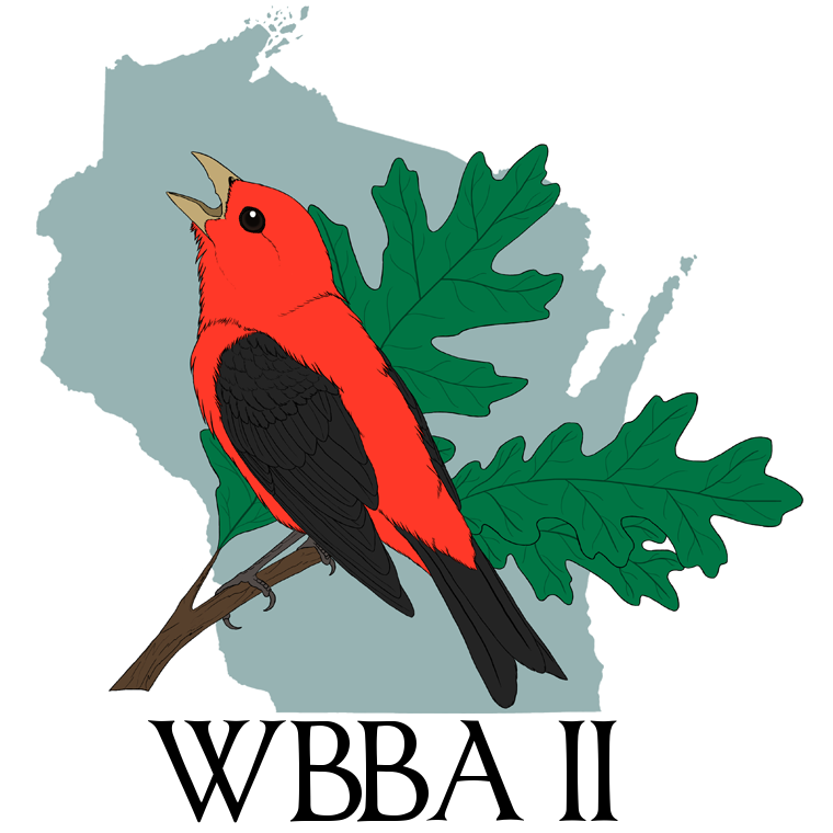 The Wisconsin Breeding Bird Atlas II is a citizen science field survey documenting the distribution and abundance of birds breeding in our state via eBird.