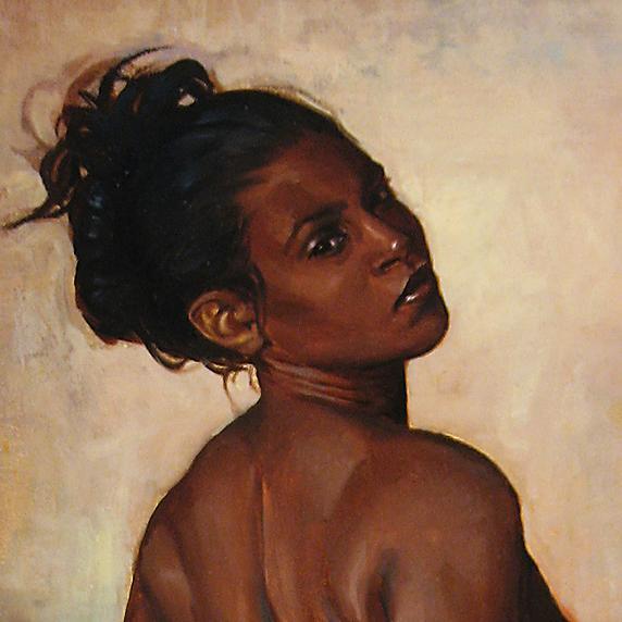 Oil painter who loves to paint animals and people. Trapped in amber, cloaked in gold. #fineart #equineart #figureart