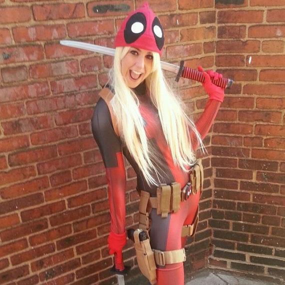 Lady Deadpool, you'll beg for mercy. (DC/MRVL/RP/Single.)