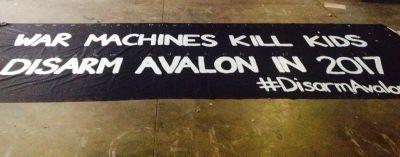 The southern hemisphere's biggest arms fair Avalon Air Show: drop the sponsorship of arms manufacturers by 2017.