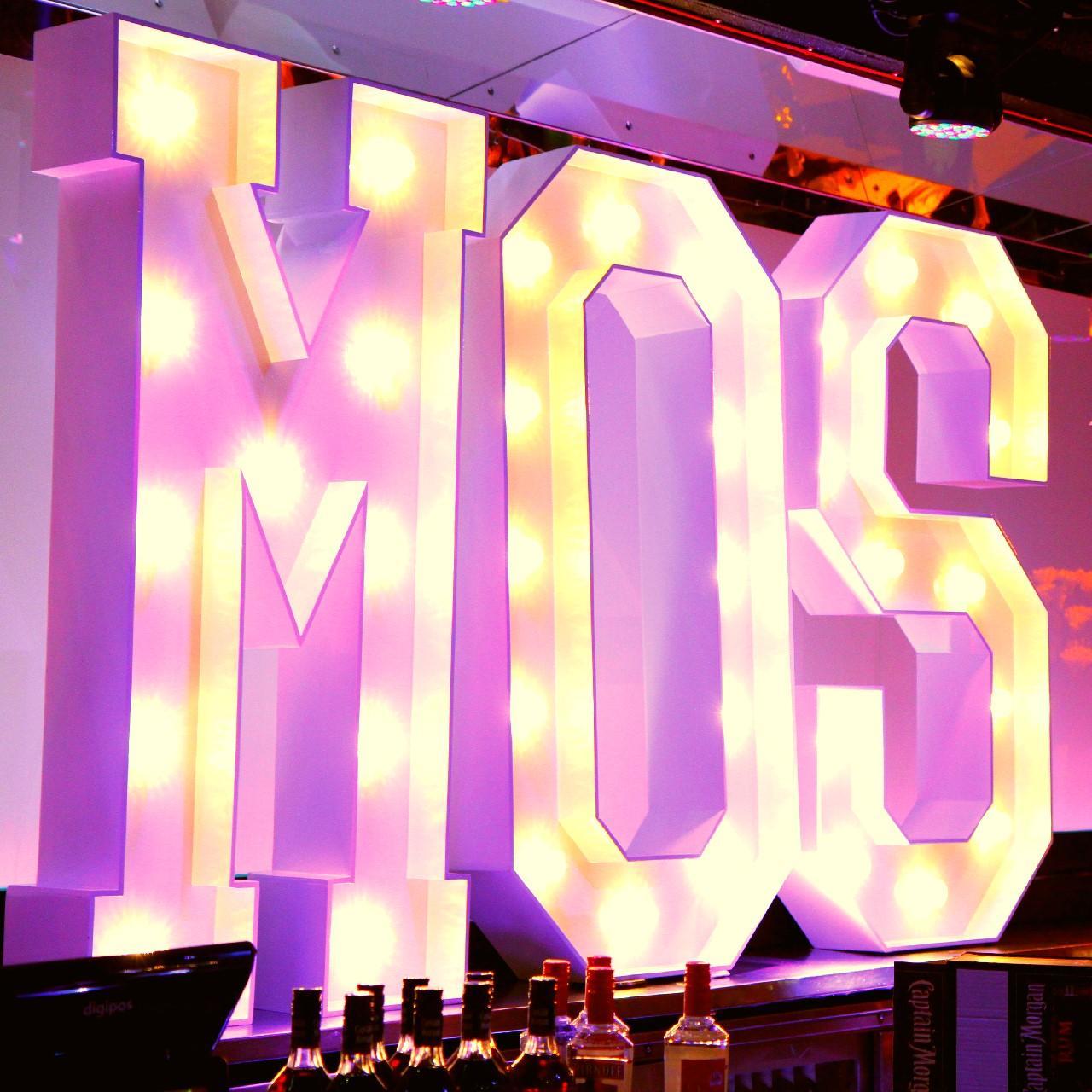 Stylish 5ft light up letters to hire - brought to you by award-winning Mighty Fine Entertainment. Spell words, initials, numbers etc. Let us light up your life!