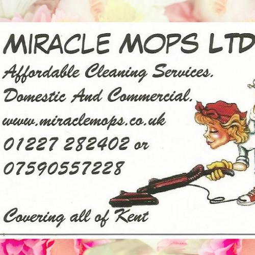 Reliable professional. guaranteed affordable cleaning. No job is to big or too small for Miracle Mops. We can cover them all, Covering all over Kent.