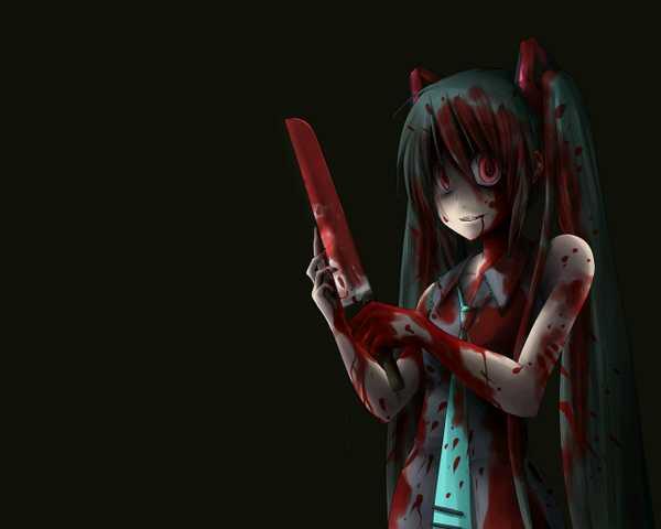 psicópata killer loca que le gustan los cuchillos filosos y grandes