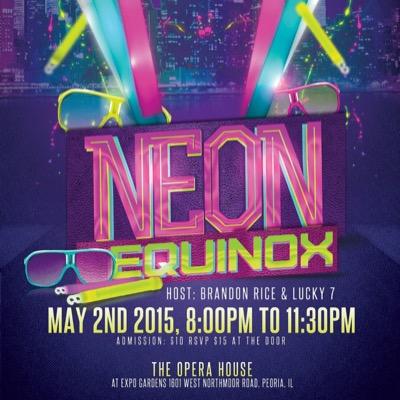 NeonEquinox's profile picture. The hottest new event in central Illinois! Light up the night Saturday May 2nd, 8 to 11:30pm. $10 admission if you follow us 2 days prior.