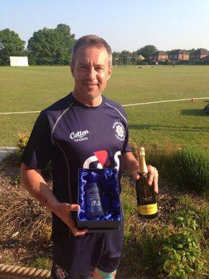 tired knees and greying locks, played a bit of cricket, loves a monte Cristo and a beer