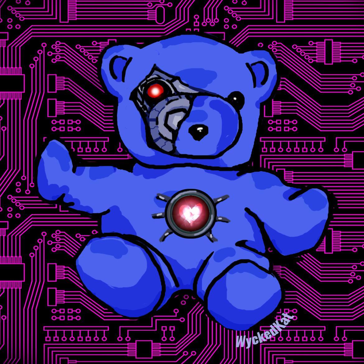 Hyperspace traveling Synthpop bear.  Synthwave, Terrorwave, Vaporwave, Italo-disco, Synth-Pop, Chillwave, Tech House, Ambient & video game soundtracks