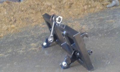 our product is a front loader tool to help farmers to lift three point link attachments on to a flat bed trailer in the safest way possible!!!