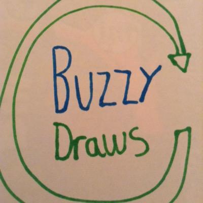 Hi, I am Buzzy Draws! Use the hashtag: #BuzzyDraws with a request of what you'd like me to draw for you! :)