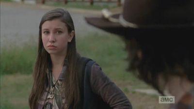 I'm a mysterious girl that Carl doesn't like. Currently at Alexandria Safe Zone.
