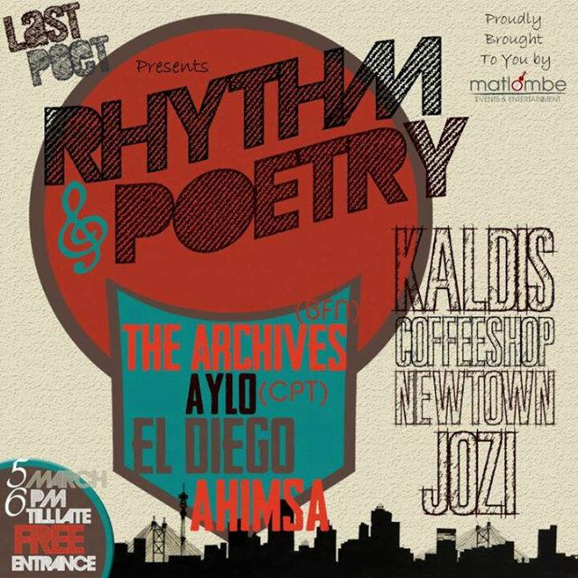 RHYTHM AND POETRY revives the South African Hip Hop tradition of live music playing,beatboxing,emceeing and of poetry recitals.