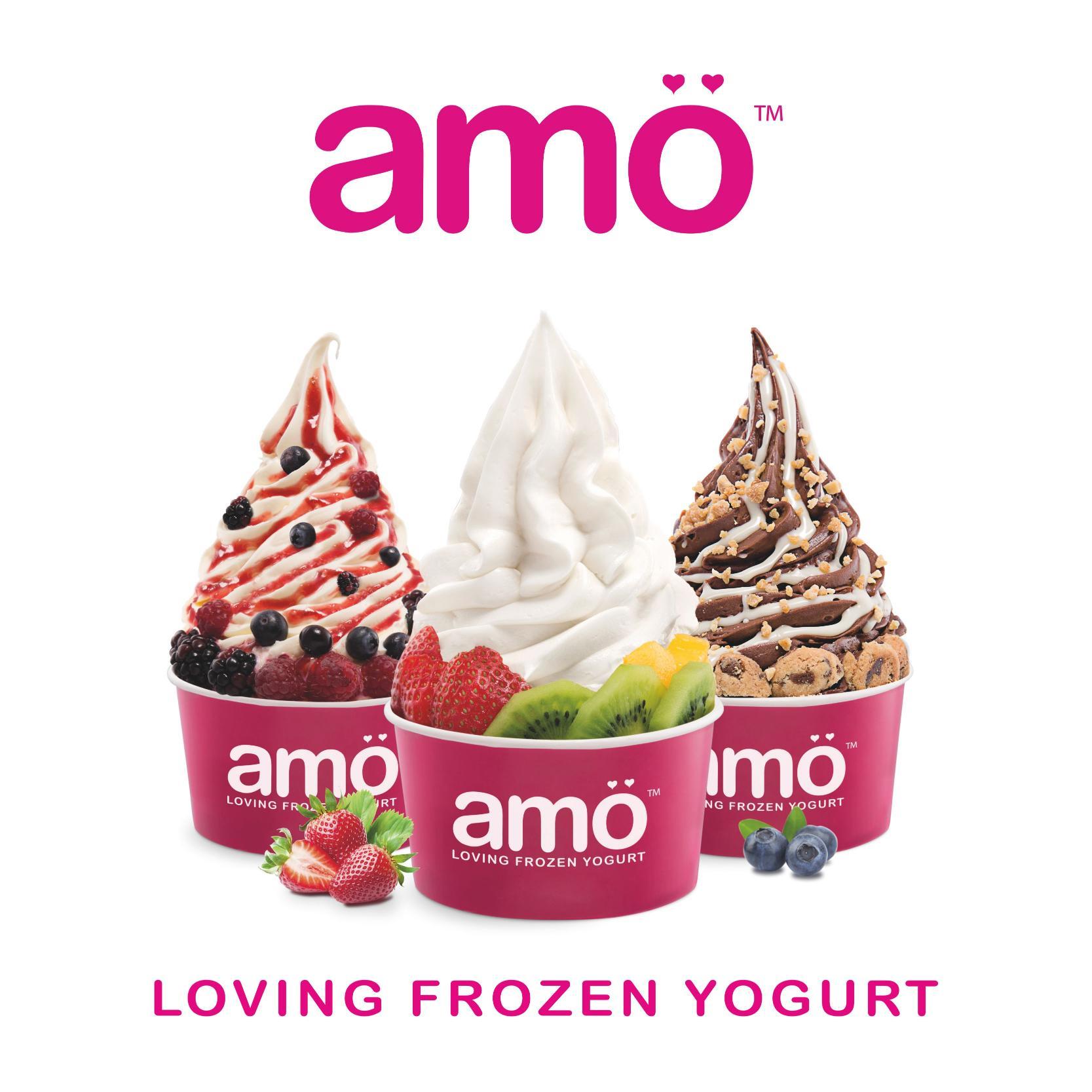 Amo Frozen Yogurt IQUIQUE, Enamorate de su sabor, sin gluten, bajo en grasas, light, rico en fibra, con calcio proteinas, probioticos,sin lactosa.