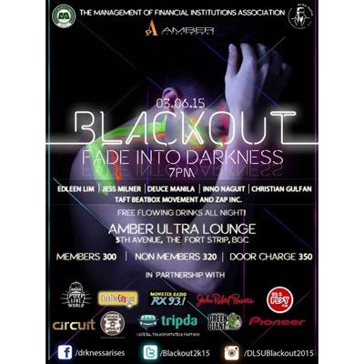 The BIGGEST BLACKLIGHT PARTY YET in the Metro. Happening on March 06, 2015 #DLSUBlackout2015 Brought to you by DLSU-MaFIA
