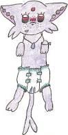 a diapered espeon who wears them due to being incontinent so don't make fun of her #wild #single