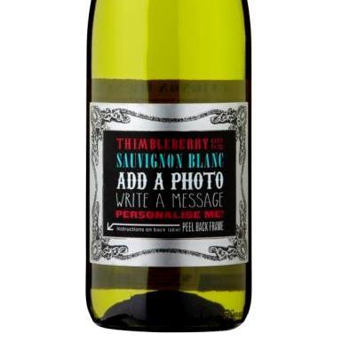 A stupendous idea came to me whilst on my travels. A delectable wine with a label you can brand or personalise as you like!? Now that's a mouthful old chap.