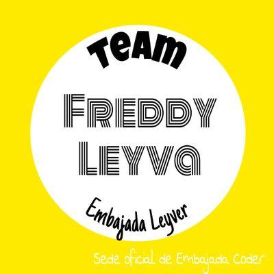 Apoyamos, defendemos y amamos a Freddy Leyva y sus Leyvers. Dispuestas a ayudar en todo. Esperando el FB de Freck. Regalos y dinámicas. BASE DE @EmbajadaCoder
