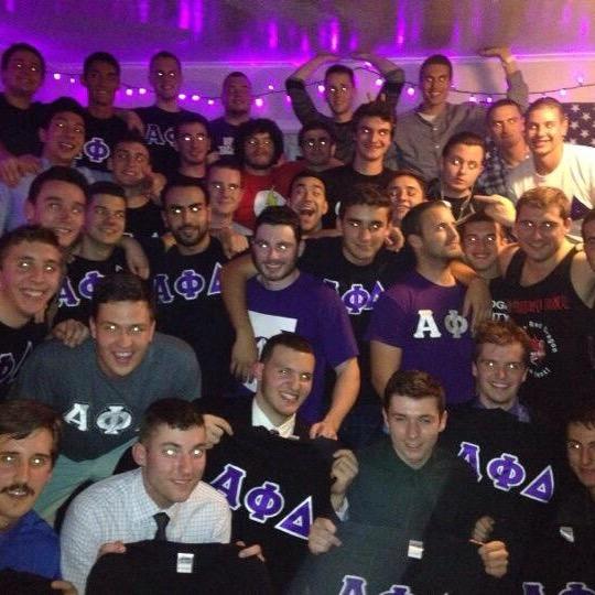 The official Twitter page of the Delta Rho Chapter of Alpha Phi Delta Fraternity at SUNY Oneonta