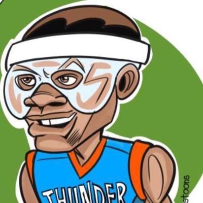 Just having some fun! #FearTheMask! Russell Westbrook fan!
