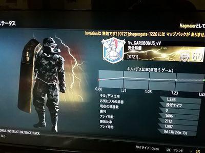 COD:G BO3 [GARO]総指揮官 投げナイフサボり気味 
三十路プレイヤー(￣∇￣*)ゞ
最近はドミネにいます
モンストガチ勢