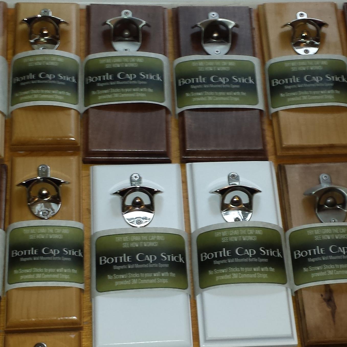Maker of the Bottle Cap Stick - Magnetic Wall Mounted Bottle Opener
