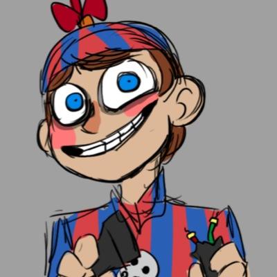 Hi! I sell balloons! Ooh, that's a nice flashlight... [FNaF RP]