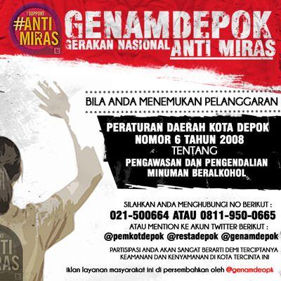 Gerakan Nasional Anti Miras Kota Depok