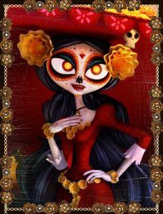 Hello I am La Muerte. I'm the Queen of Souls but I want to make friends and also fall in love. I'm #Taken. Someone that will love me please take me off my feet