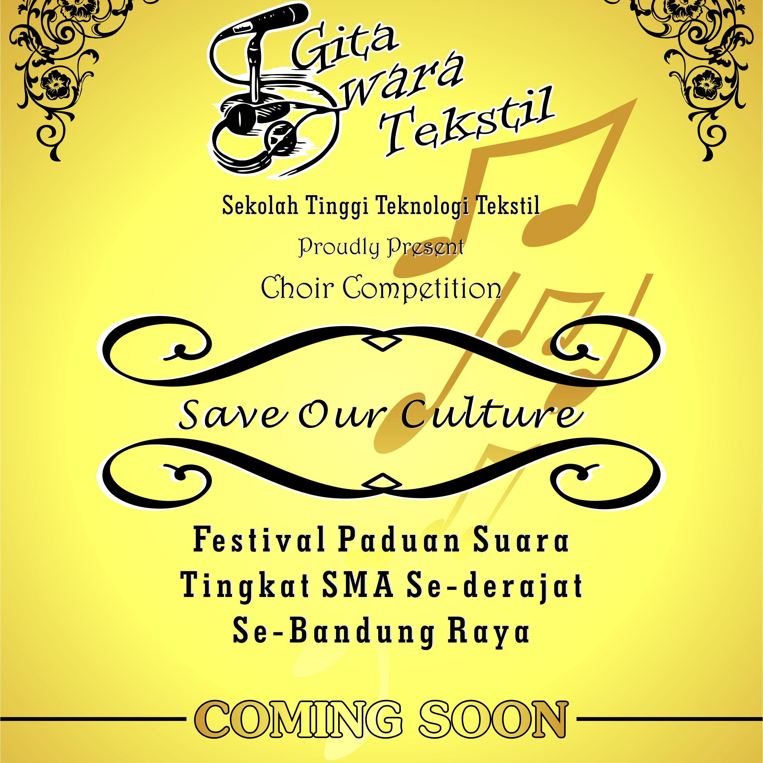 Akun resmi Festival Paduan Suara SMA Sederajat Se-Bandung oleh Gita Swara Tekstil *Save Our Culture*