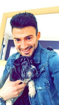 hey it's me Barney the new edition to @jakequickenden if you don't love dogs you'll love me! if you do love dogs then I love you
