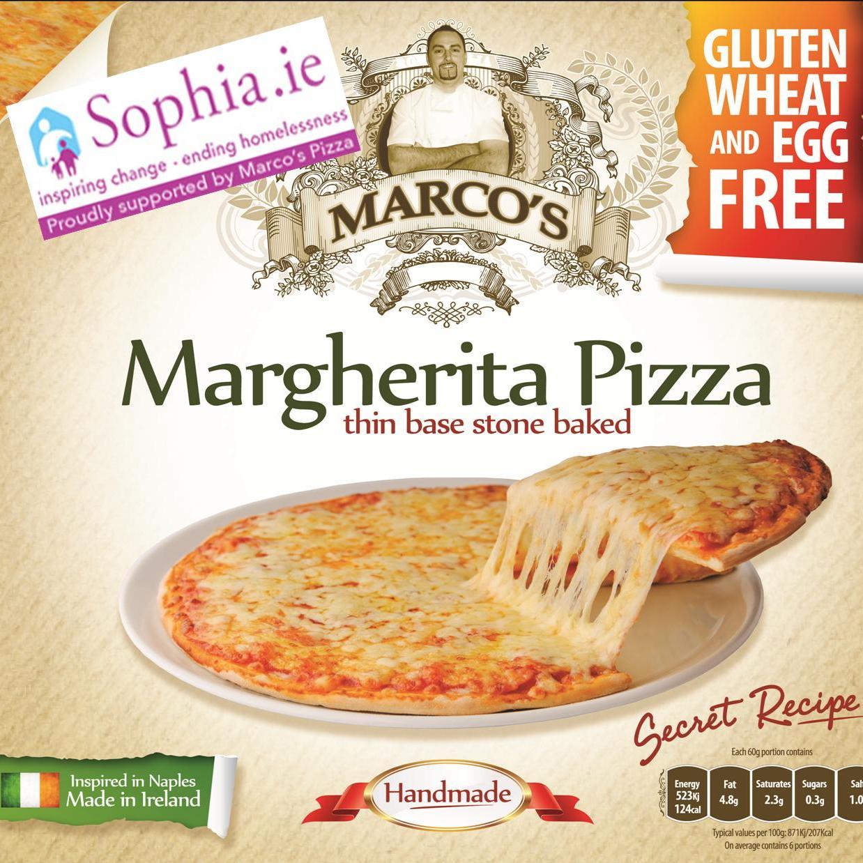 Hand Made Gluten Free Pizza * Wheat Free * Egg Free * No Added Sugar * Made In Killarney Ireland