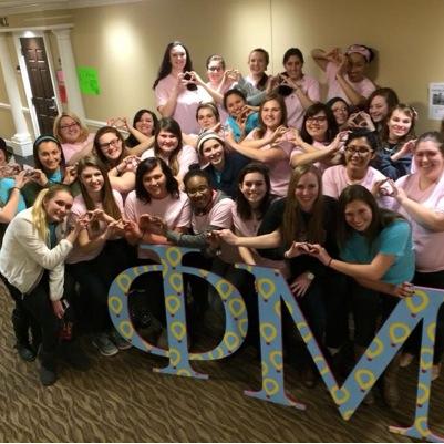 Gamma Gamma chapter at Queens University of Charlotte Strong supporter of Levine Children's Hospital Children's Miracle Network