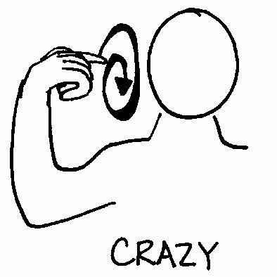 Craziness spelled CRAZlENESS, pretty crazy