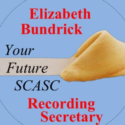 Vote Elizabeth Bundrick SCASC's next Recording Secretary!