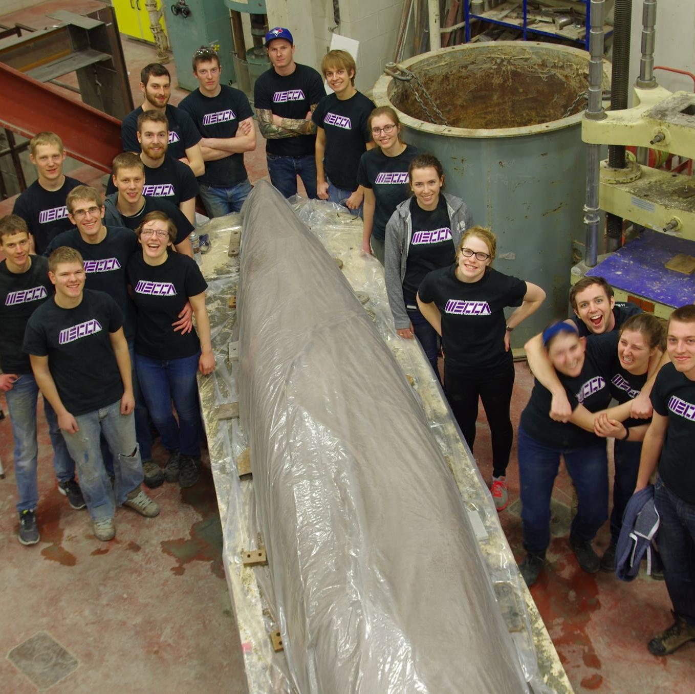 Design, build & race a concrete canoe with us!