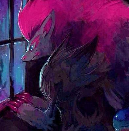 Illusion the Zoroark.....a very violent yet friendly Zoroark, if your nice to her she nice back. But if you tick her off....goodbye [Mated to @YiffyGrowler]