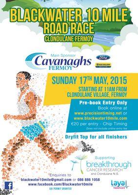 10 mile road race in Clondulane village just out side Fermoy,  Co.Cork. May 17th 2015