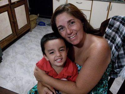 con mis hijos