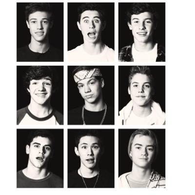 Matthew, Cam, J.J, J.G, Sam, & Nash are my baes and I love them!!.|@nashgrier @camerondallas my bff is @BlueberryTeeth ..... she's weird