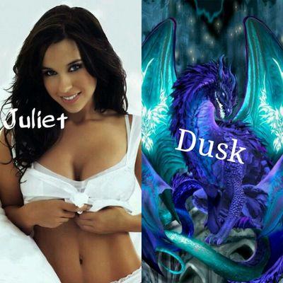 Juliet and Dusk,dragon and rider looking for a place to call their own. Juliet is the daughter of King Galbatorix . (18+ Ic single Lotr)