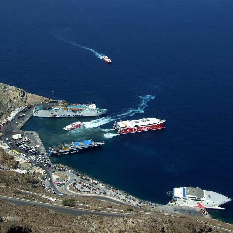 Santorini Port, Athinios port, cruise ship port, tours, private transfers, shared transfers, shore excursions, day tours, wedding transfers, taxi in Santorini
