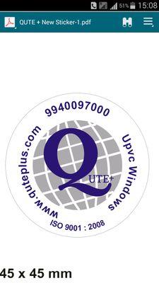 QuteUPVCWindows's profile picture. upvc window chennai india