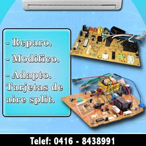 Reparo Modifico y Adapto las tarjetas de aire Acondicionado Cualquiera sea la marca y modelo. Mayor informacion contactar al 0416 8438991
