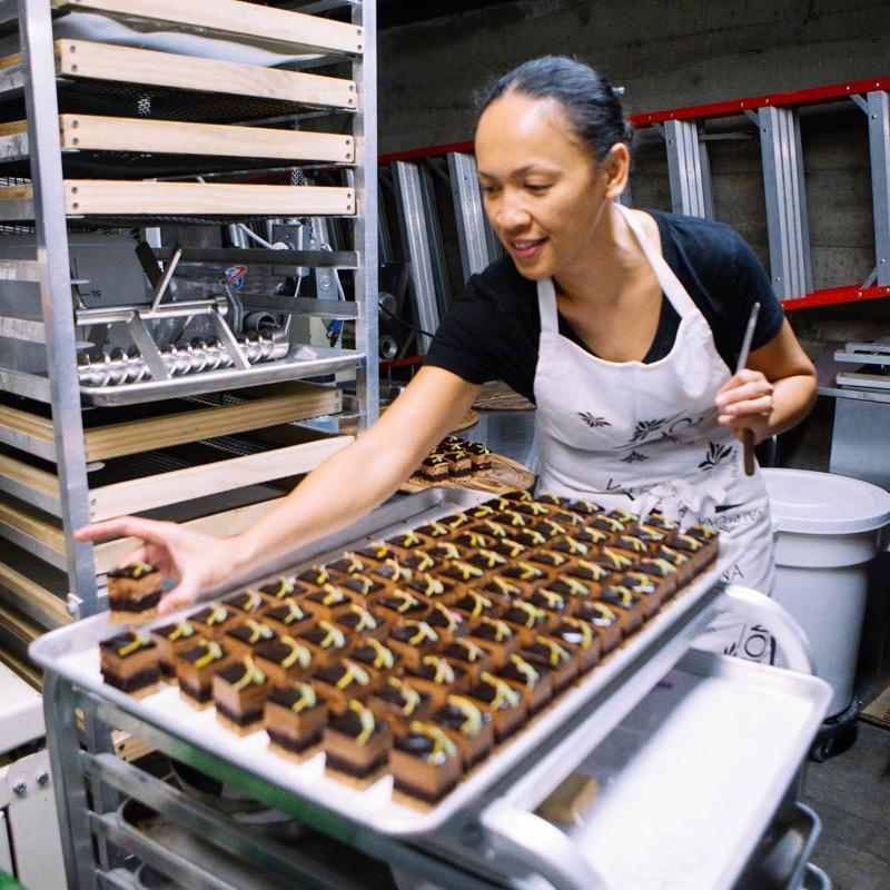 executive pastry chef, a mom, a runner and loves long drives and train trips.