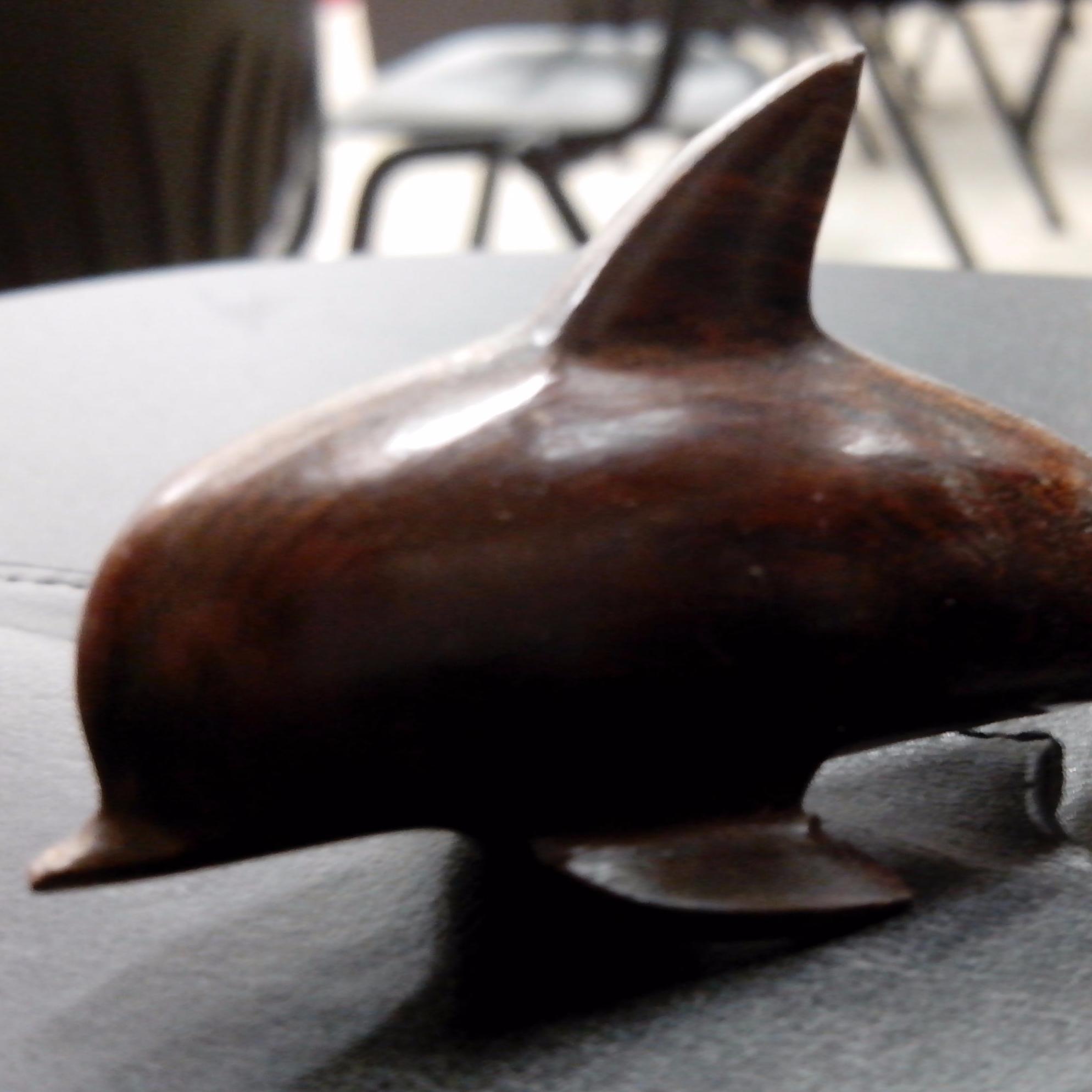 wooden dolphin