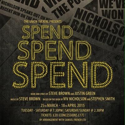 Official Twitter account for 'Spend Spend Spend' @TheUnionTheatre, previewing from March 25th.