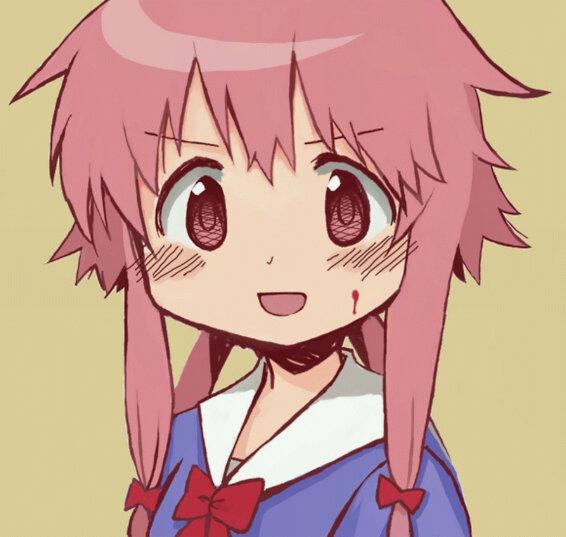 「A half moon. A bright half and a dark half. Just like me.」Yuno Gasai is a Protagonist from Mirai Nikki and the second diary owner. “Yukki!”