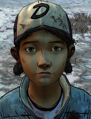 My name's Clementine, I was left with a babysitter until zombies showed up...that's when I met Lee..he helped me until he died...