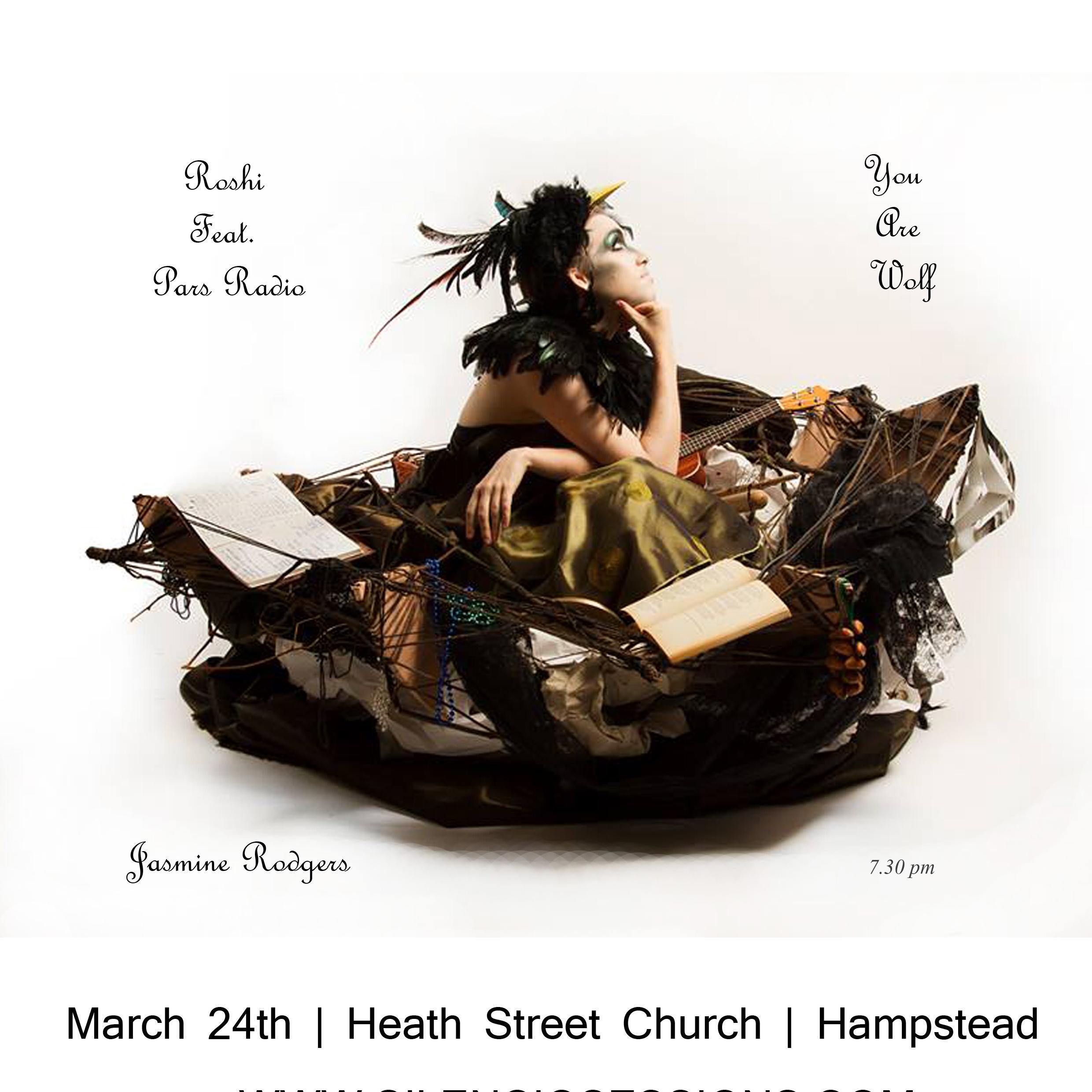 March 24th Heath St Church, HAMPSTEAD.  Acoustic/Experimental/Folk/Ethereal Beautiful live music with pin drop atmosphere, candle lit churches
